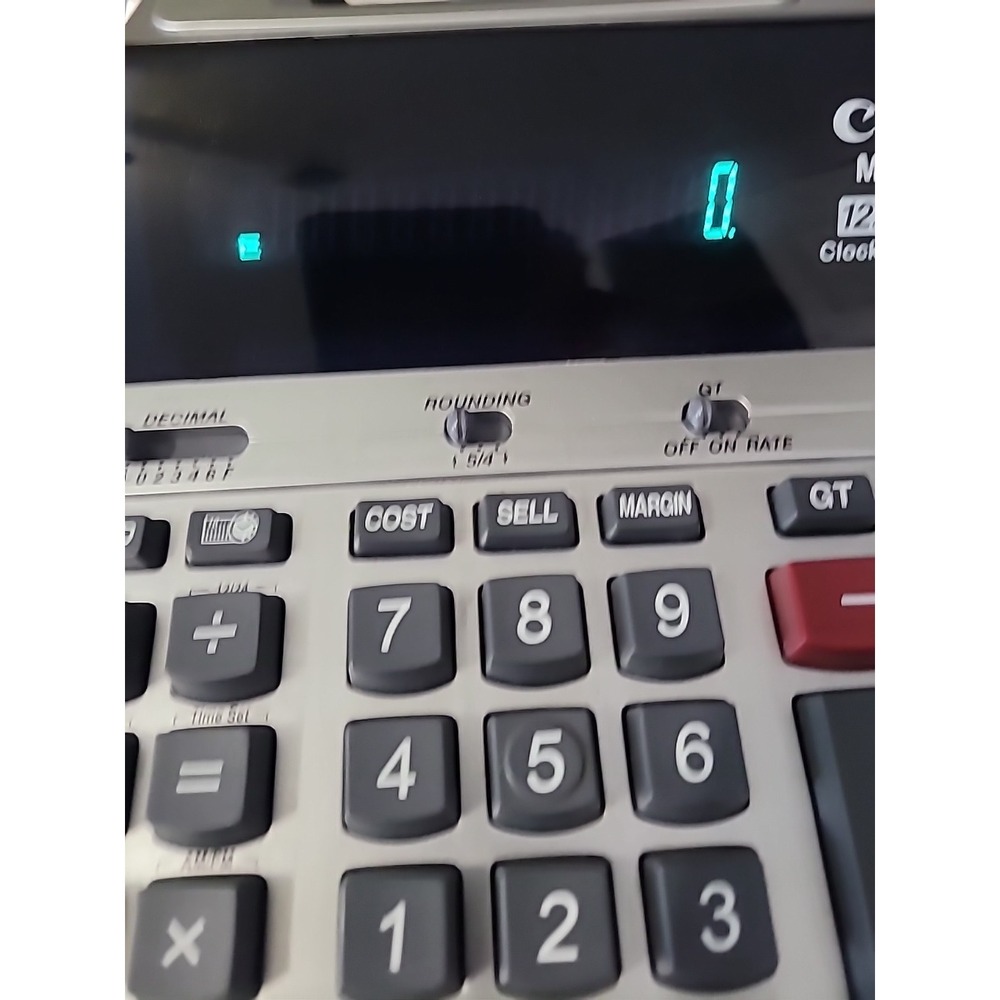 Canon MP11DX 12-Digits 2-Color Clock Adding Machine Printing Calculator (PARTS)